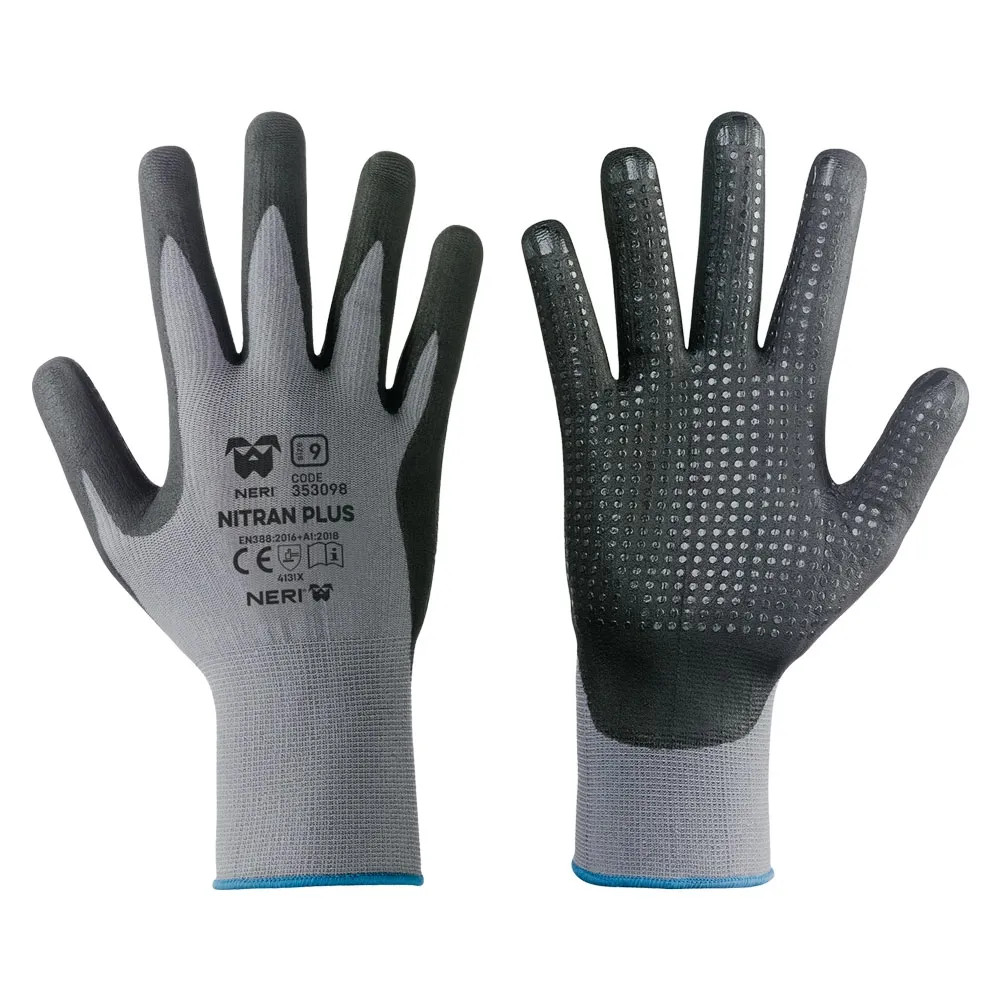 GUANTI NYLON / NITRILE 'NITRAN PLUS' - NERI - Vista Principale