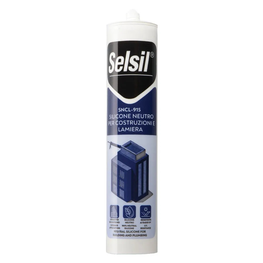 SILICONE NEUTRO PER LATTONERIA 'SNCL 915' testa di moro - SELSIL
