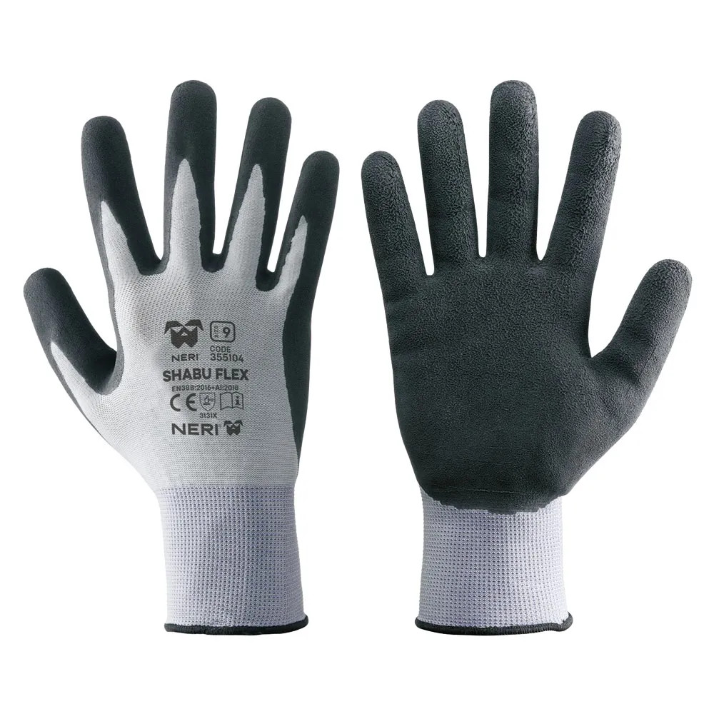 GUANTI NYLON/LATTICE 'SHABU FLEX' - NERI - Vista Principale