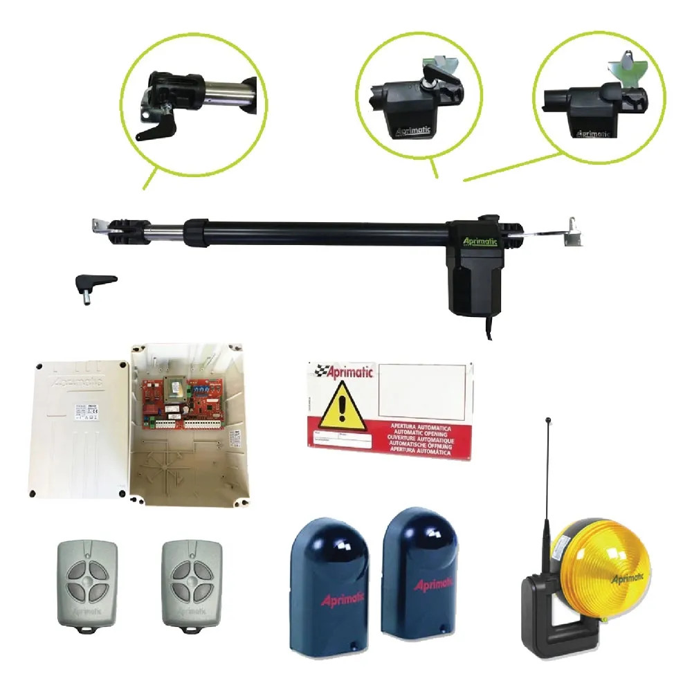 KIT AUTOMAZIONE CANCELLI ANTE BATTENTI 'AP350' - APRIMATIC
