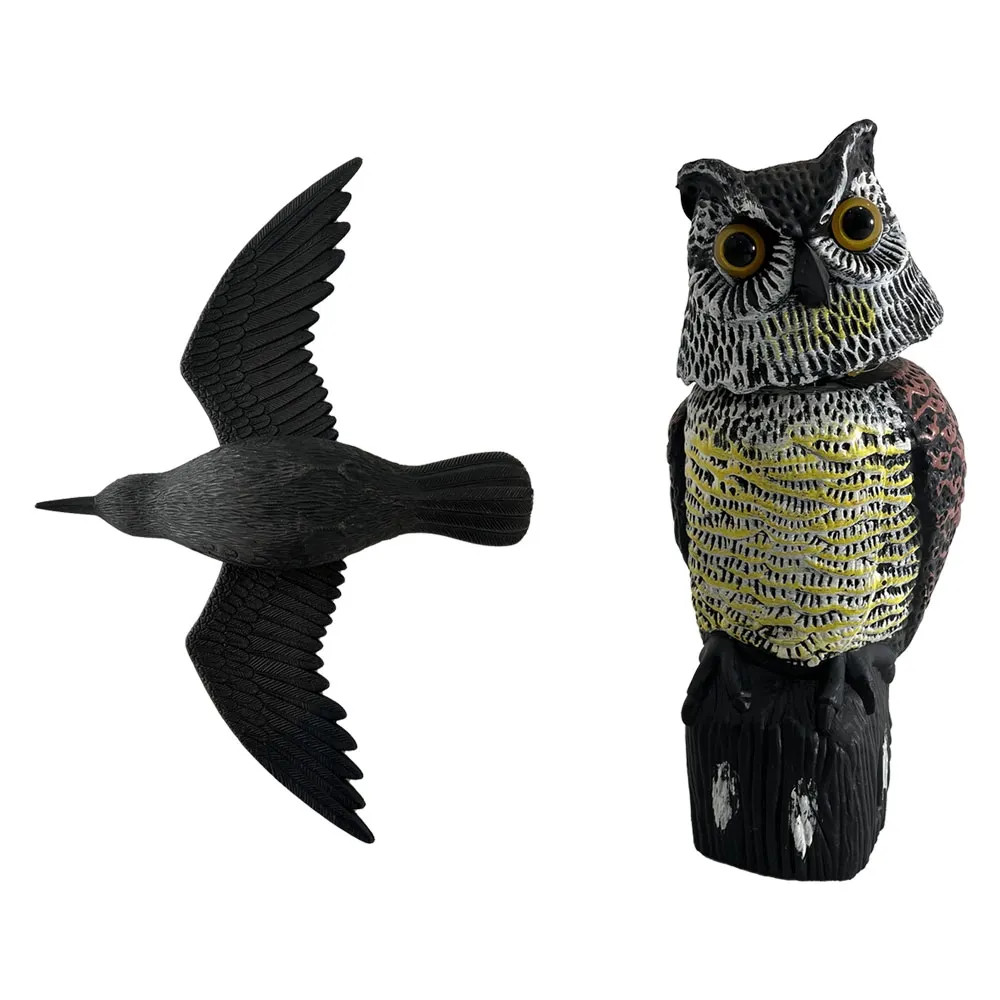 STATUETTA SCACCIA VOLATILI A FORMA ANIMALE Corvo in volo - LIF - Vista Principale