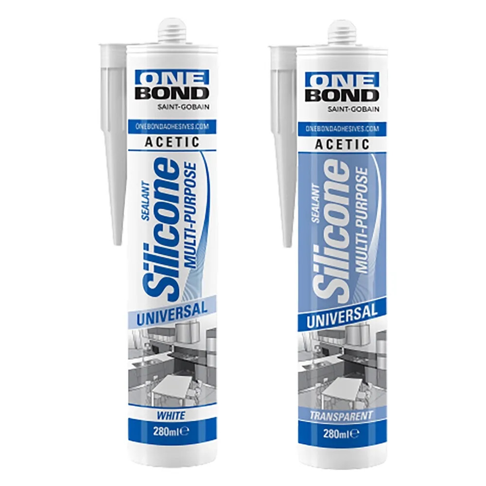 SILICONE ACETICO MULTIUSO bianco - ONEBOND