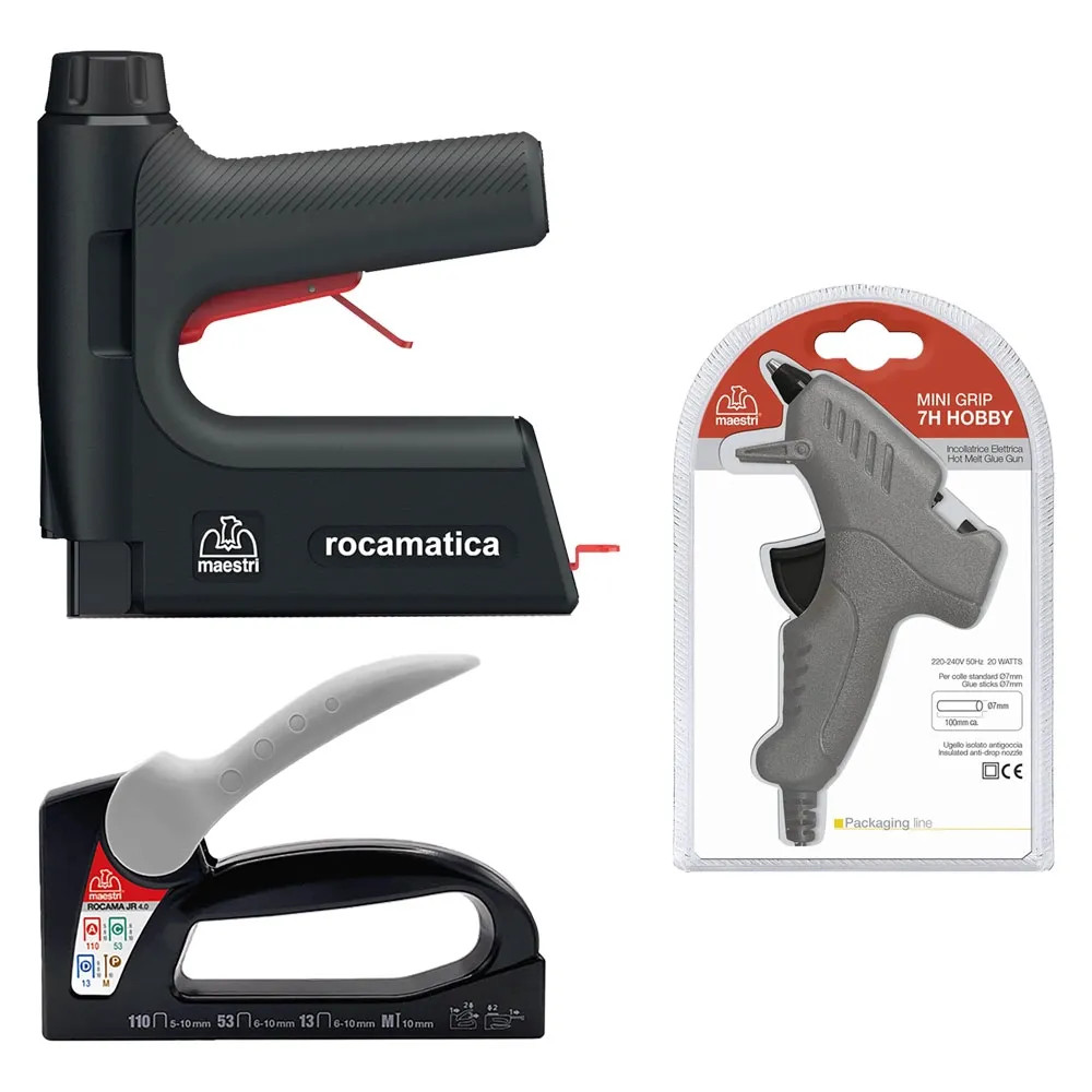KIT FISSATRICE 'ROCAMATICA' + 'ROCAMA' + PISTOLA 'MINIGRIP 7H' set promo - ROMEO MAESTRI - Vista Principale