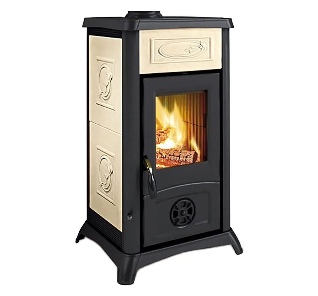 STUFA A LEGNA 'GEMMA 5.0 CERAMICA' - NORDICA EXTRAFLAME - Vista Principale