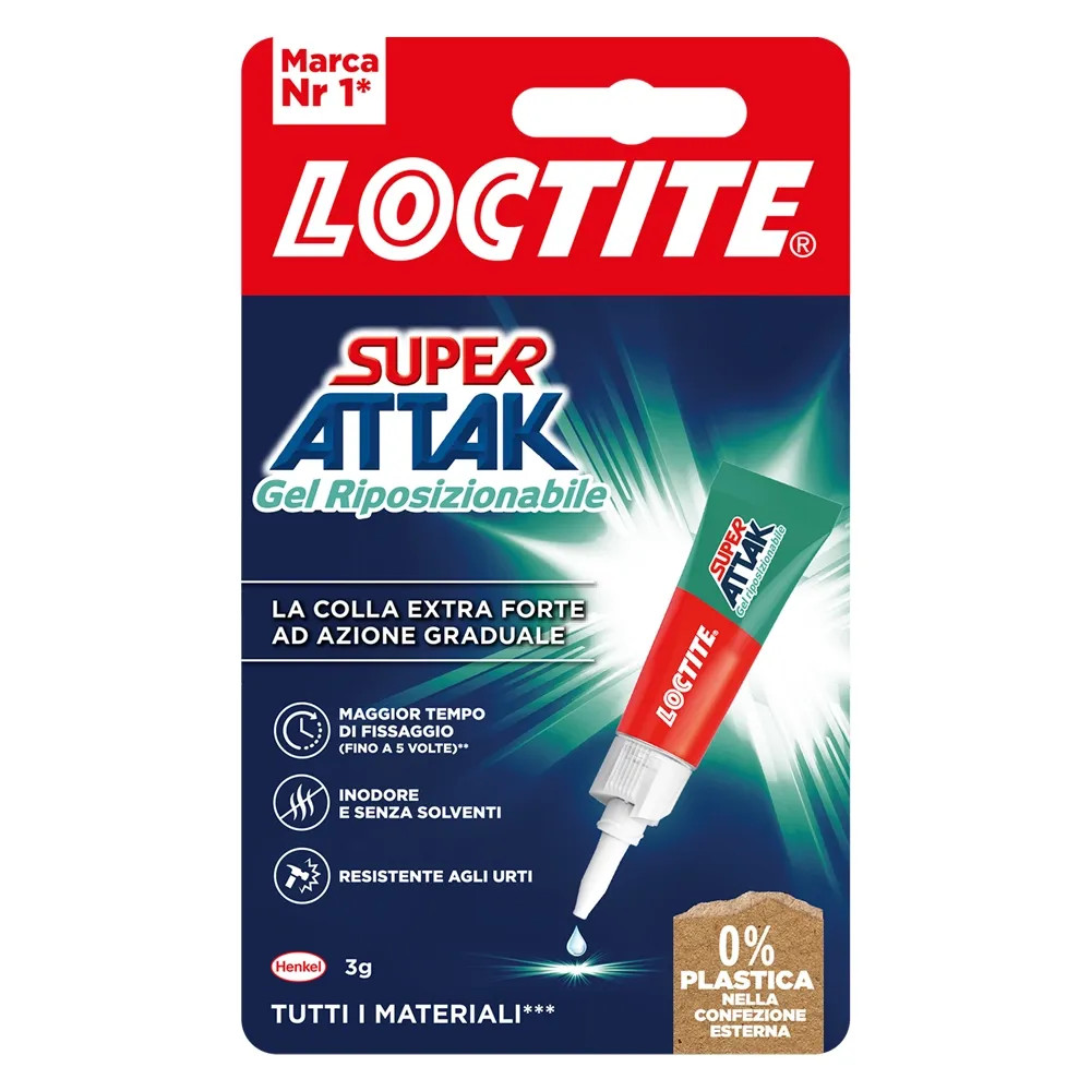 SUPER ATTAK 'GEL RIPOSIZIONABILE' - LOCTITE