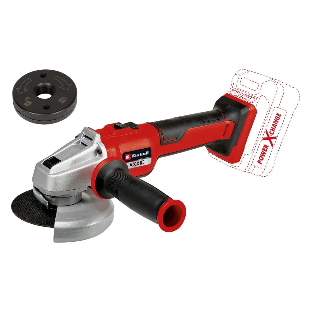 SMERIGLIATRICE ANGOLARE A BATTERIA 'AXXIO 18/125 Q SOLO' - EINHELL - Vista Principale