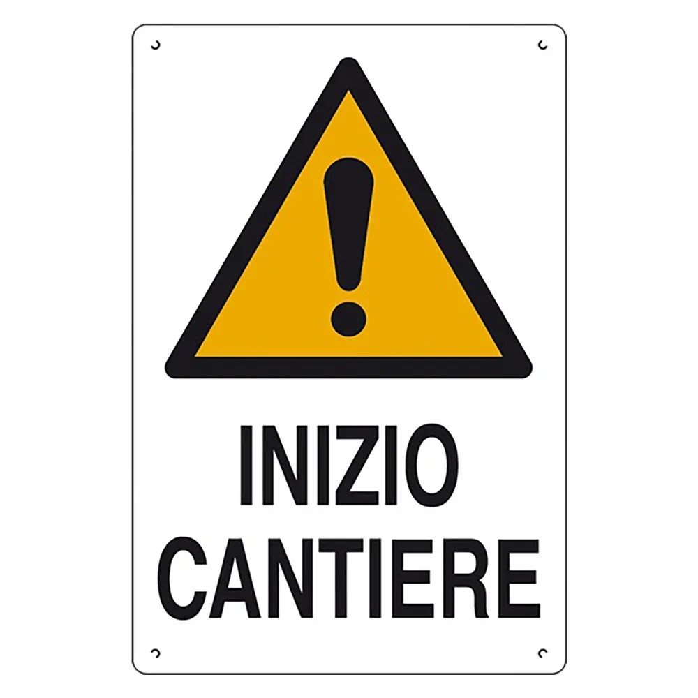 CARTELLO 'INZIO CANTIERE' - EUROSIGNALS - Vista Principale