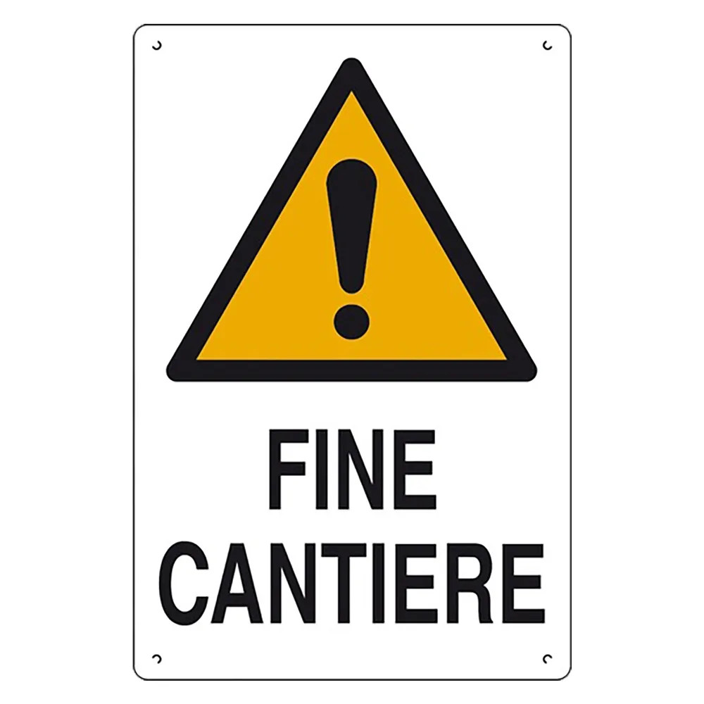 CARTELLO 'FINE CANTIERE' - EUROSIGNALS - Vista Principale