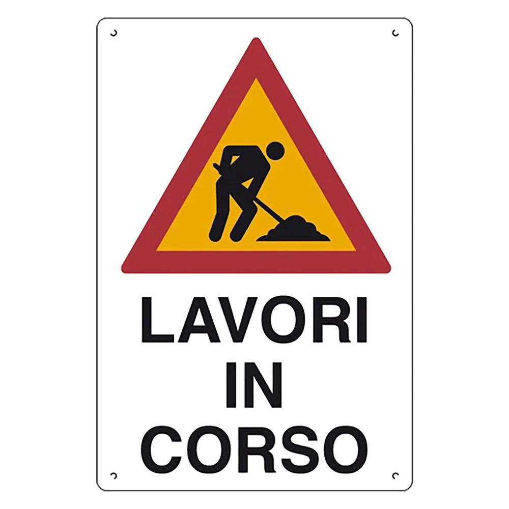 CARTELLO 'LAVORI IN CORSO' - EUROSIGNALS - Vista Principale