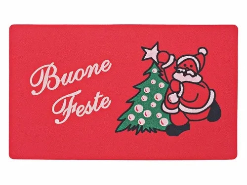 TAPPETI STELLA BUONE FESTE ROSSI - Senza Marca - Vista Principale