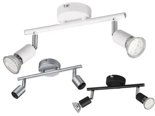FARETTI SOFFITTO TRIO PARIS 2 LUCI NERI - Senza Marca - Vista Principale