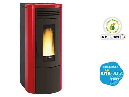 TERMOSTUFA A PELLET BORDEAUX COSTANZA 17 - NORDICA EXTRAFLAME - Vista Principale