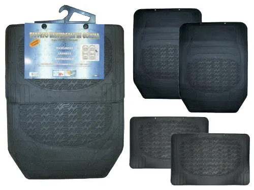 SET TAPPETI AUTO UNIVERS 4PZ GOMMA ECO - Senza Marca - Vista Principale