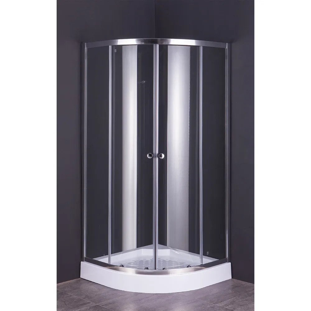 BOX DOCCIA CRISTALLO SEMICIRCOLARE DUE PORTE 'RUBINO' - FLUXY - Vista Principale