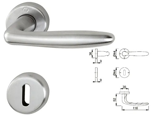 MANIGLIE ROISSY CROMO SATINATO - Senza Marca - Vista Principale
