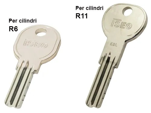CHIAVI GREZZE PER CILINDRI ISEO R6 - Senza Marca - Vista Principale