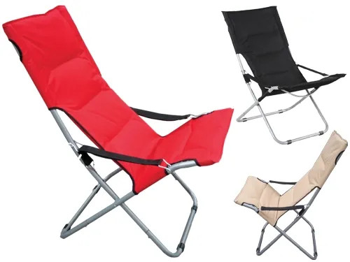 SEDIE SPIAGGIA PIEGH.IMBOTTITE NIDO BEIGE - Senza Marca - Vista Principale