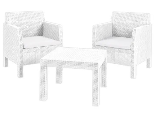 SET RATTAN MATILDE BIANCO - Senza Marca - Vista Principale