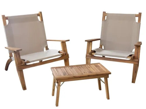 SET GARDEN WOOD COTTONCLUB FLAMENCO - Senza Marca - Vista Principale