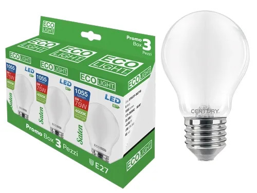 LAMPADINE ECOLIGHT LED SATEN GO.8W - Senza Marca - Vista Principale