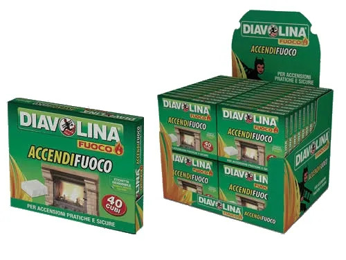 DIAVOLINA ACCENDIF.40 CUBI DISPLAY BANCO - Senza Marca - Vista Principale