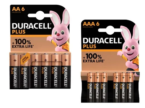 PILE DURACELL PLUS 100 BL.6 PZ. - Senza Marca - Vista Principale