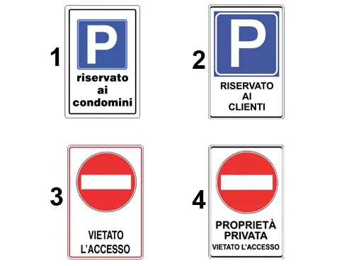 CARTELLI PARCHEGGIO RISERV.CLIENTI - Senza Marca - Vista Principale