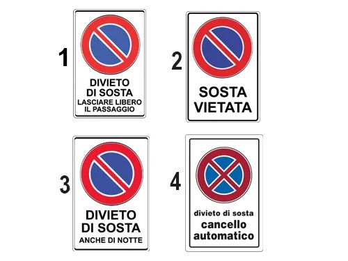 CARTELLI DIVIETO SOSTA CANCELLO AUT - Senza Marca - Vista Principale