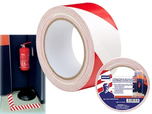 NASTRO SEGNALETICO ADESIVO BIANCO/ROSSO - Senza Marca - Vista Principale