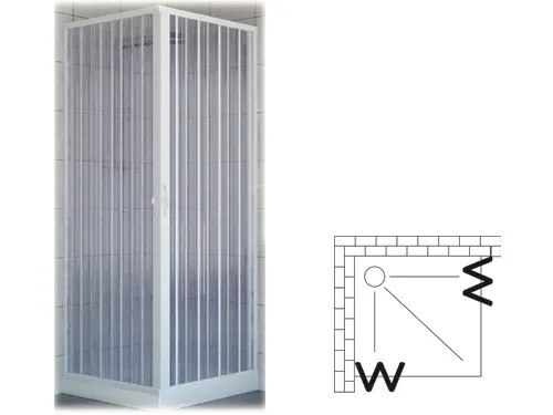 BOX DOCCIA BRIXO PVC DELFINO 80X80 - Senza Marca - Vista Principale