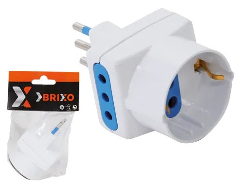 ADATTATORI TRIPLICI BRIXO 10A + SHUKO - Senza Marca - Vista Principale