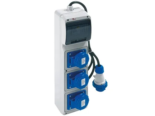 QUADRI EL.3 PRESE 2P+T 16A IP65 - Senza Marca - Vista Principale