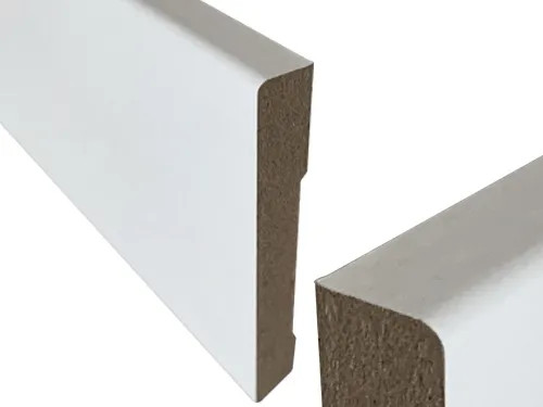 BATTISCOPA LAMINATO MDF BIANCO - Senza Marca - Vista Principale