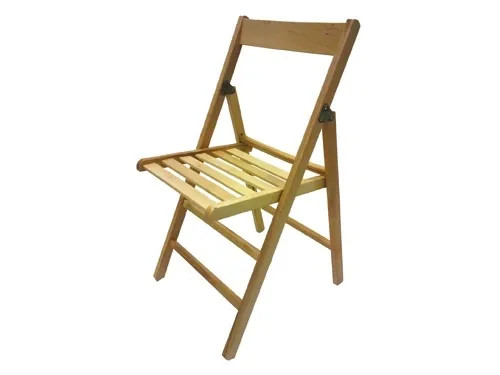 SEDIE PIEGHEVOLI LEGNO NATURALE - Senza Marca - Vista Principale