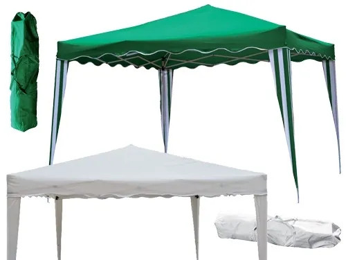 GAZEBO PIEGHEVOLE CAMEL 3X3 MT GREEN - Senza Marca - Vista Principale