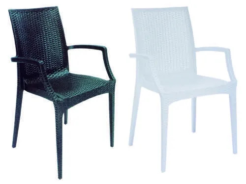 POLTRONE RATTAN BISTROT BIANCHE - Senza Marca - Vista Principale