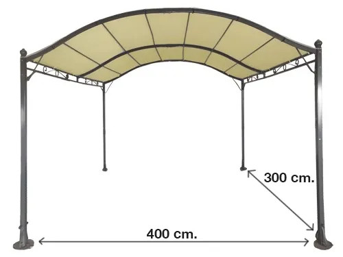 TELI RICAMBIO GAZEBO ACCIAIO PERGOLA MAXI - Senza Marca - Vista Principale