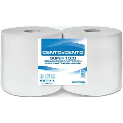 CARTA ASCIUGAMANI A ROTOLO SUPER 1000 - CARTINDUSTRIA EUROCARTA - Vista Principale