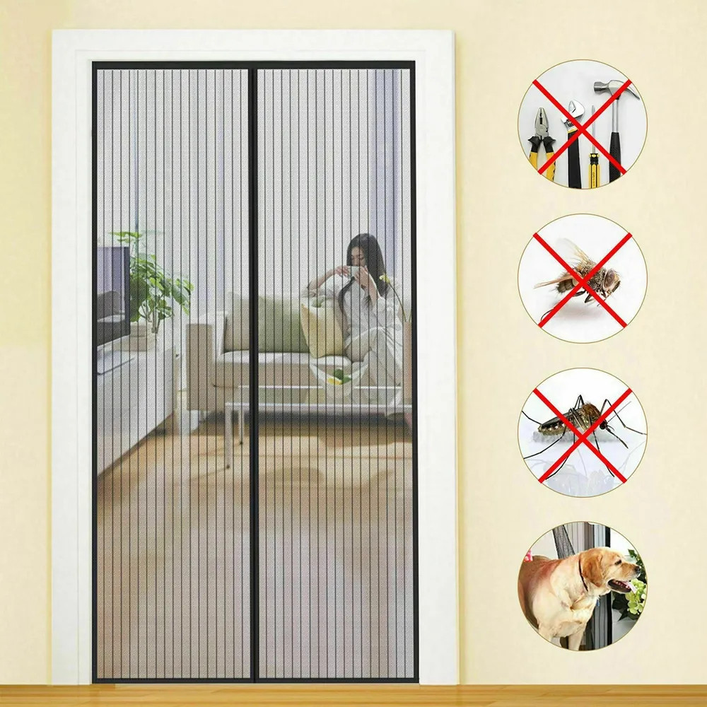 ZANZARIERA IN POLIESTERE PER PORTE CON MAGNETI - KASART - Vista Principale