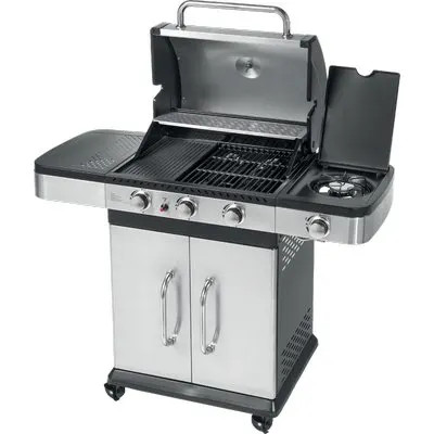 BARBECUE GAS INDIANAPOLIS 3+1 TITANIUM OMPAGRILL - OMPAGRILL - Vista Principale