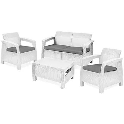 SET RATTAN CORFU LOUNGE KETER - KETER - Vista Principale