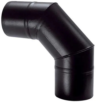 GOMITO PELLET 90° NERO OPACO SAVE - SAVE - Vista Principale