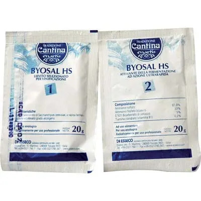 LIEVITO ENOLOGICO + ATTIVANTE BYOSAL HS ESSECO - ESSECO