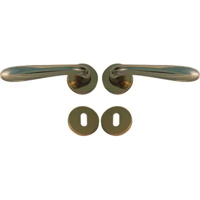 MANIGLIA GOCCIA OTTONE ROSETTA FORO PATENT - GENERICA - Vista Principale