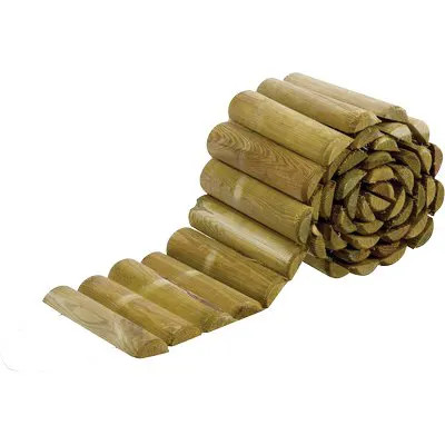 BORDURA AIUOLA A ROTOLO LEGNO EURO - DOMUS - Vista Principale