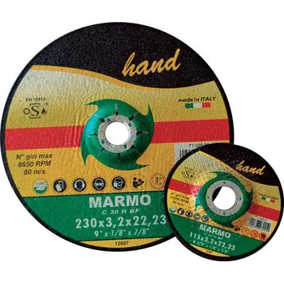 DISCO ABRASIVO TAGLIO MARMO DEPRESSO HAND - HAND - Vista Principale