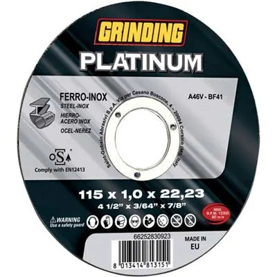 DISCO ABRASIVO TAGLIO FERRO PLATINUM GRINDING - GRINDING - Vista Principale
