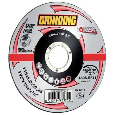 DISCO ABRASIVO TAGLIO FERRO PIANO FORZA - GRINDING - Vista Principale