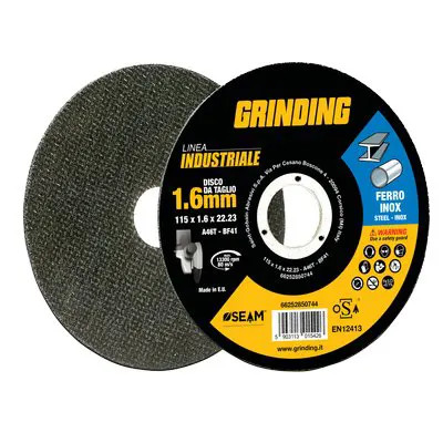 DISCO ABRASIVO TAGLIO FERRO PIANO INDUSTRIAL - GRINDING - Vista Principale