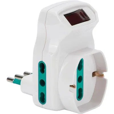 ADATTATORE TRIPLO 10A-16A+SCHUKO FME - FANTON - Vista Principale